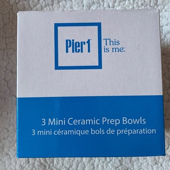 Pier 1 Multi Colored Pastel Ceramic Prep Bowls NWT - Picture 5 of 5